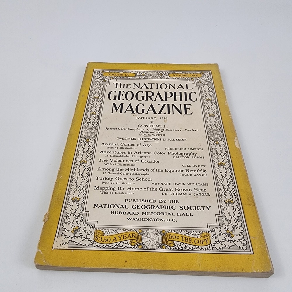National Geographic Magazine  January‎ 1929 No  Insert
